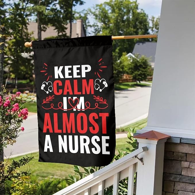 Nurse Garden Flag Double Sided Vertical 12×18 Inch Nurse Day Garden Flag Banners Double Sided For Lawn Patio Yard Garden Home Outdoor Decor -2
