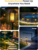 Solar Pathway Lights, 12 Pack Solar Light Outdoor IP65 Waterproof, Garden Lights Solar Powered, Outside Decor Landscape Lighting for Yard, Path, Driveway, Walkway (Warm White)