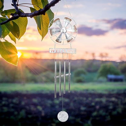 Taman Wind Chimes for Outside - Wind Spinner Decorative Memorial Sympathy Mother Gift for Home, Outdoor, Yard, Patio,Garden Decor, 38.5"