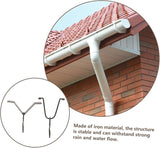 Rain Chain Hooks for Gutters 1 Set of Metal Rain Chain Gutter Clips Adapter for Easy Install