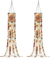 Sunflower Maple Leaf Windsocks Hanging Durable Machine Washable Fabric Outdoor Hanging Decoration for Home Yard Patio Lawn Garden Tree Party Halloween Scary Horror Decor
