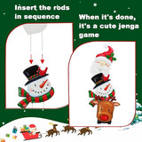 3 Pack Metal Christmas Yard Signs Decor for Multiple Stacked, Christmas Yard Stakes with Santa Claus Snowman Elk Fall Yard Decor for Outside Garden Yard Lawn Porch