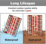 Retirement Gifts for Men/Women Metal Patio Signs Retirement Party Decorations - Warning Retired Person On Premises Knows Everything Sign - Funny Vintage Yard Door Decor 8 X 12 Inch