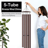 68” Large Wind Chimes for Outside Deep Tone, Bronze WindChimes for Women Mom Grandma, Memorial Sympathy Wind Chime for Loss of Loved One