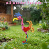 20'' Tall Metal Rooster Statue, Funny Rooster Sculpture Garden Decor, Metal Yard Art for Farmhouse, Lawn, Garden