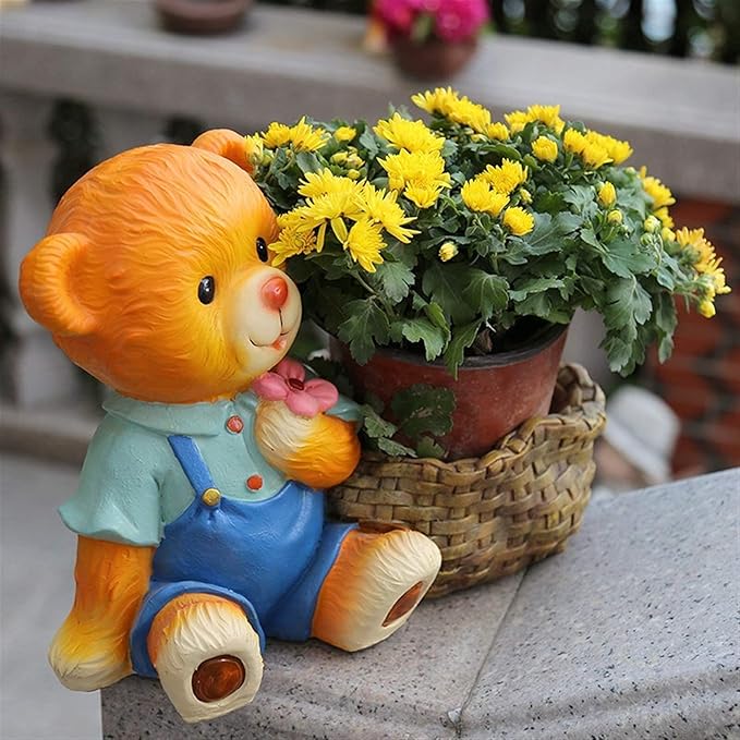 Garden Ornaments Outdoor Sculpture Garden Ornament Resin Miniature Simulation Animal Cute Garden Courtyard Outdoor Decoration Garden Ornaments