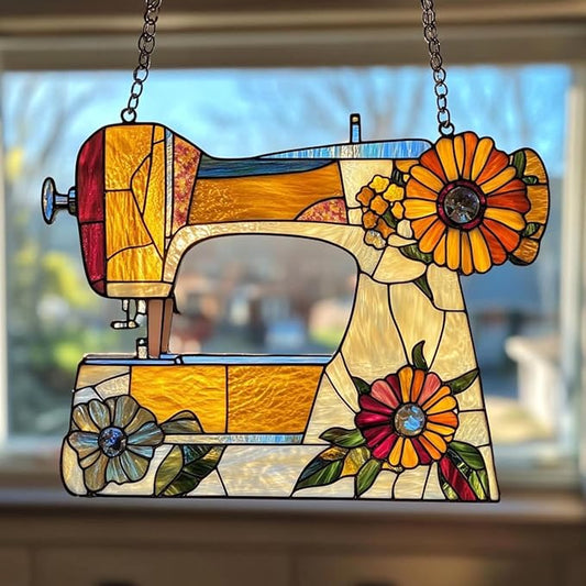 Embroidered Flower Suncatcher Light Catcher Window Decor Lover Ornament and Home Gift for Lovers Suncatchers Indoor Window Suncatchers Windows Hanging Garden