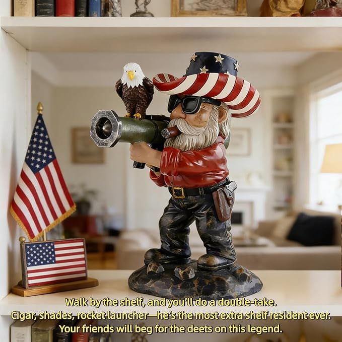 Patriotic Gnomes, 4th of July Gnomes,gnome,Military gnome, Desk Decor for Men,America 250 Merchandise,Veteran Gifts,250th Anniversary,Army Gifts for Men,Memorial Day Decorations