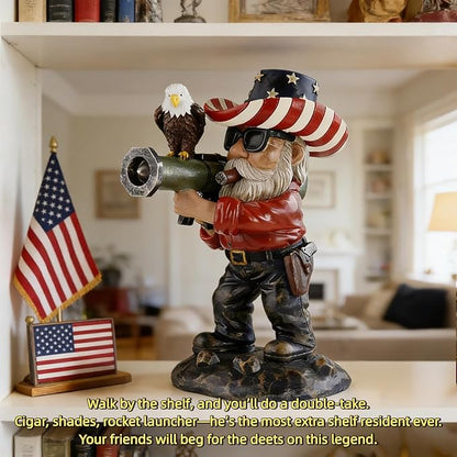 Patriotic Gnomes, 4th of July Gnomes,gnome,Military gnome, Desk Decor for Men,America 250 Merchandise,Veteran Gifts,250th Anniversary,Army Gifts for Men,Memorial Day Decorations