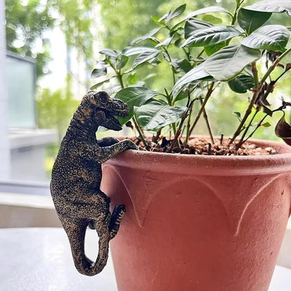 Mini Resin Dinosaurs, Dinosaur Garden Statues, Flower Pot Plant Decoration, Fairy Garden Accessories, for Family or Friends, It Can Make Your Flowerpot More Vibrant (Tyrannosaurus Rex)