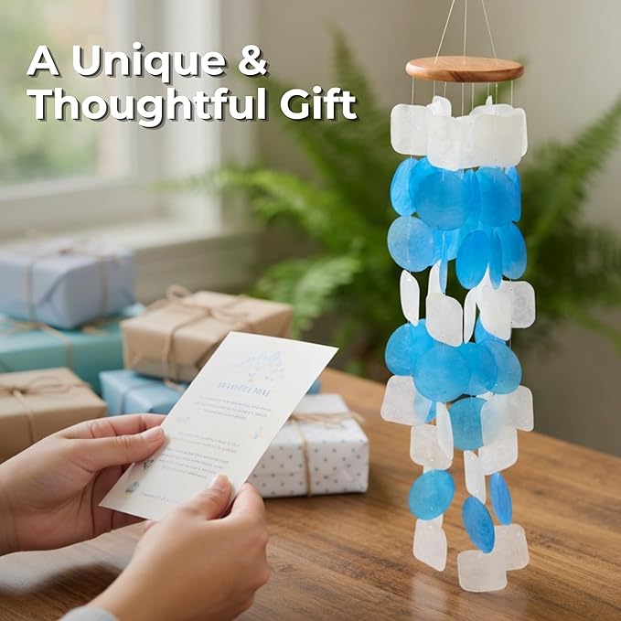 Solange & Frances Spring Decor Wind Chimes for Outside. Garden Decor Wind Chimes. Unique Windchimes Birthday Gifts for Women, Gift for Women Ideas