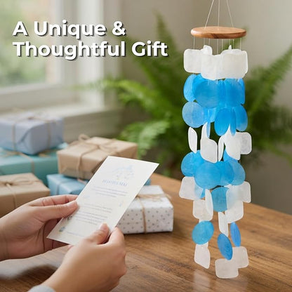 Solange & Frances Spring Decor Wind Chimes for Outside. Garden Decor Wind Chimes. Unique Windchimes Birthday Gifts for Women, Gift for Women Ideas