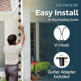 8.5 FT Rain Chain with 12 Aluminum Cups | Durable Rain Chains for Gutters - Easy Install, Rust-Proof Rain Catcher Chains for Outside with Included Gutter Adapter, Unique & Artistic Design