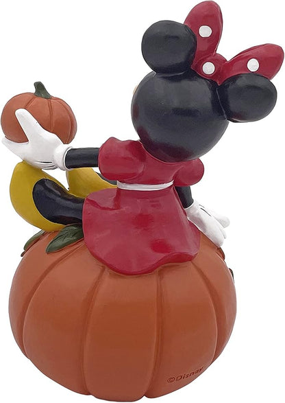 Disney Minnie Mouse Happy Fall Outdoor Garden Statue, 7 Inches Tall, Officially Licensed Disney Product