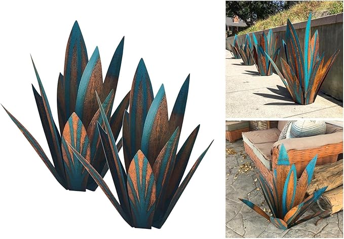 2 Sculpture Statue for Patio Yard Deck