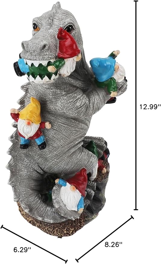 Outdoor Dinosaur Statue, Hand Crafted Ornament, Weather Resistant, Lifelike Appearance, Ideal for Garden Yard Patio Decor