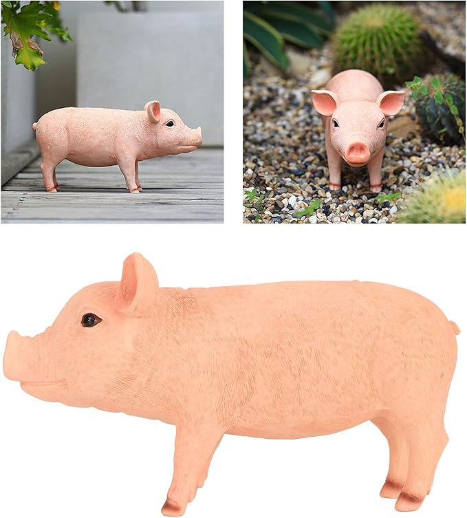 Cute Lifelike Statue, Durably Weatherproof resins, Ideal Decor for Garden Patio Backyard, Hand Painted Face, Standing