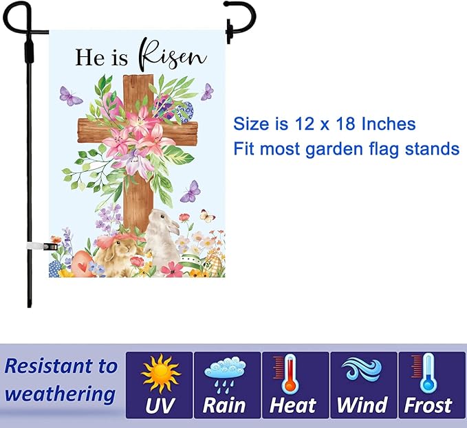Seasonal Garden Flag Set of 20 - Double Sided 12 x 18 Inch Small Yard Flags for Outdoor Holiday Decorations, Spring, Easter, Summer, Winter, and All Season Garden Flags for Outside Decor