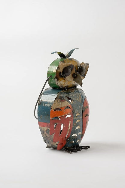 De Kulture Handcrafted Reclaimed Iron Vintage Caterpillar Decorative Collectible Figurine showpiece Holiday décor Ideal for Garden Decoration, 10.6x2.7x4 (LWH) inches