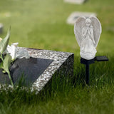 Solar Garden Angel Lights, Waterproof Outdoor Garden Angels Statue Decorations Angel Solar Lights for Cemetery Gravesite Grave Outside Yard Patio Lawn Porch