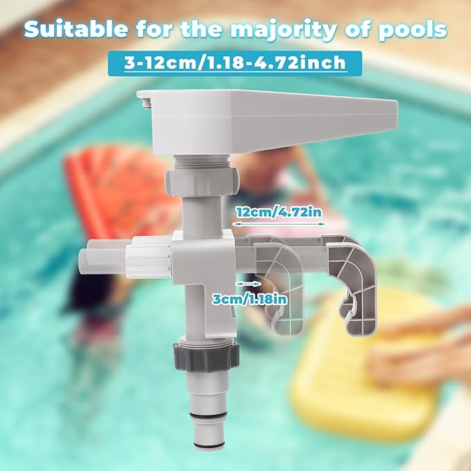 Pool Fountain, Pool Fountains for Above Ground Pools, Relaxing Waterfall Inground Swimming Pool Attachment, Water Spillway Koi Pond Waterfalls Fountains Kit Pool Cooler, Swimming Pool Accessories