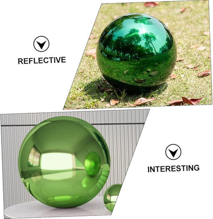 Stainless Steel Gazing Ball 6 Inch Polished Mirror Garden Sphere Decorative Outdoor Reflection Globe Metal Garden Ball Decor
