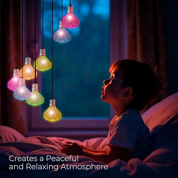 Upblend Outdoors Solar Hanging Decoration for Outside – Color Changing LED Decoration for Outdoors Waterproof, Solar Light Decoration for Outside – Diamond, Red