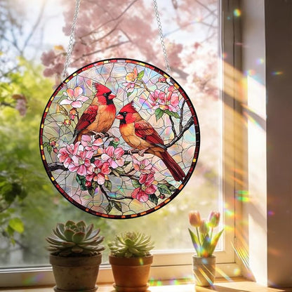 Sun Catchers Indoor Window, Acrylic Rainbow Suncatcher Window Hanging Decoration for Living Room Bedroom Summer Home Balcony Ornaments Decoration (SC2242)