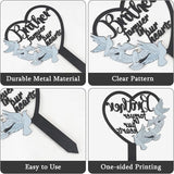 HPMAISON 11 inch Metal Brother Memorial Stake Grave Decorations for Cemetery Gravesite Sympathy Markers Waterproof Memorial Gifts for Loss of Brother Tombstones Plaque Outdoors Lawn Yard Decor