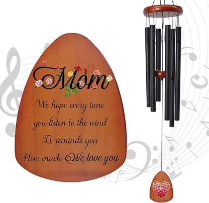 Gifts for Mom, Mom Gifts Wind Chimes 32", Birthday Gifts for Mom from Daughter Son, Love Reminder for Mothers Day Thanksgiving Christmas
