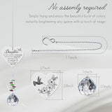 Memorial Gifts for Loss of Daughter,Bereavement Suncatcher Crystal Rainbow Maker,Elegant Keepsake for Deceased Daughter,Durable Sympathy Gift