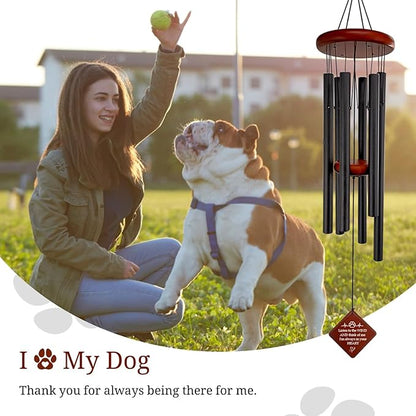 Pet Memorial Gifts for Loss of Dog, 26" pet Memorial Wind Chimes for Outside, Loss of Dogs Sympathy Gift, Listen to The Wind in Memory of Pets Windchimes for Garden