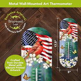 Briarwood Lane American Cardinal Metal Thermometer