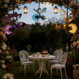 3 Pcs Waterproof Solar Hanging Bee Lights, Metal Bumblebee Figurine LED, Outdoor Garden Balcony Porch Spring Holiday Party Decoration