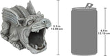 Design Toscano Roland the Gothic Gargoyle Gutter Guardian Rain Downspout Extension Outdoor Statue, 10 Inch Long, Cast Stone Resin, Grey Stone Finish