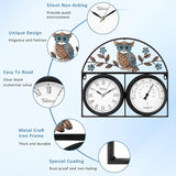 17Inch Large Outdoor Clock,Waterproof Wall Clock with Thermometer,Weatherproof Non-Ticking Quartz Battery Operated Decor Clock for Patio,Garden,Pool,Porch,House Warming Gifts