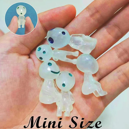 20Pcs Glow in Dark Statues Fairy Garden Accessories Outdoor Luminous Ghost Gnome Elves Miniature Decorations for Decor Plant Tree Patio Lawn Terrace Balcony Yard Micro Landscape Kit