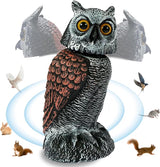 Fake owl Statue Decor, Fake Owls Waterproof for Garden Plant Orchard, Plastic owl Decor for Outside Indoor Home Patio Garden Yard Home Outdoor Decor