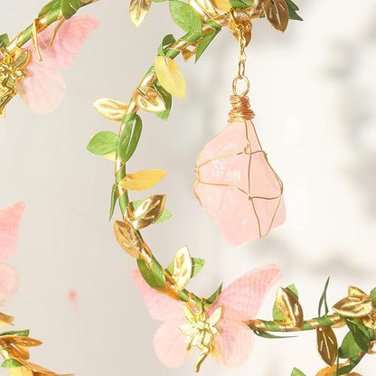 Butterfly Crystal Sun Catcher Hanging Good Luck Charms Suncatcher Room Decor Prism Rainbow Maker for Windows Home Office, Blessed Gift Ideas for Chrismas Thanksgiving Birthday