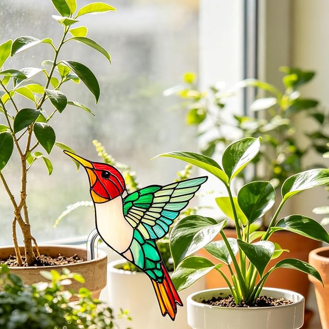 Hummingbird Gifts for Women Mom Grandma, Hanging Planter for Indoor Outdoor Garden, Bird Lover Plant Decor, Mothers Day Birthday Gifts from Daughter Son16