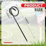 4 Pcs Garden Hose Guide Spike 14 Inch Heavy Duty Metal Hose Support Spike Iron Decorative Garden Stakes Protector to Keeps Flower Beds Plant Yard Lawn