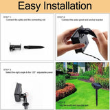 Paw Print Solar Lights - Set of 4 Pack Dog Animal Lights Waterproof,Paw Print Solar Lighting Outdoor Garden, Pet Lover’s Garden Path Lighting, Walkway Lighting for Yard (Warm White)