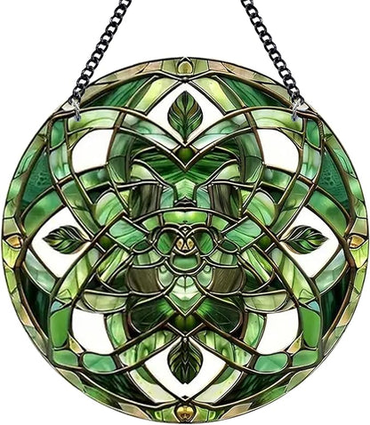 Celtic Knot Plexiglass Suncatcher - Sun Catchers Indoor Window, Window Decorations for Glass Windows - Symbolic Hanging Decoration, Perfect for History Lovers and Celtic Culture Enthusiasts