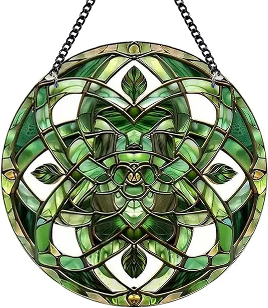 Celtic Knot Plexiglass Suncatcher - Sun Catchers Indoor Window, Window Decorations for Glass Windows - Symbolic Hanging Decoration, Perfect for History Lovers and Celtic Culture Enthusiasts