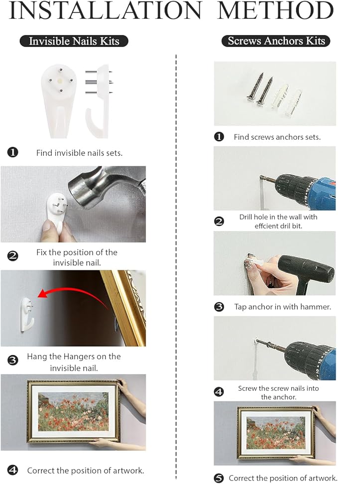 ARPEOTCY Vintage Gold Framed Large Wall Art, Swale Land Scenery Retro Paintings, Landsacpe Canvas Prints Artwork with Antique Frame, Victorian Wall Picture Decor for Gallery Living Room 16x24 inch
