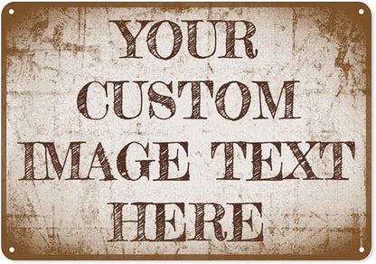 Custom Signs Outdoor Metal Sign Custom Signs For Office Businessd Personalized Retro Signs for Outdoor Indoor Home Vintage Delivery Signs, Road Signs, Parking Signs 6x8in