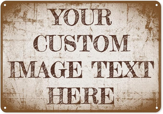 Custom Signs Outdoor Metal Sign Custom Signs For Office Businessd Personalized Retro Signs for Outdoor Indoor Home Vintage Delivery Signs, Road Signs, Parking Signs 6x8in