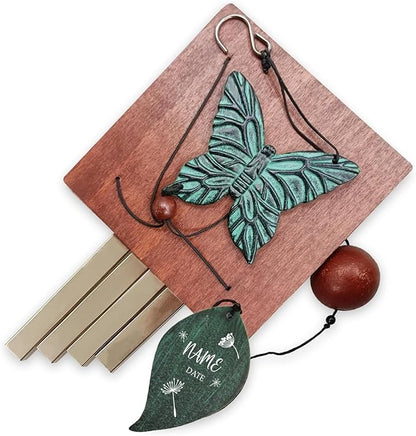 ASTARIN Memorial Custom Wind Chimes for Loss of Loved One, Wind Chimes for Patio Yard Decor, 24'' (Condolences-6)