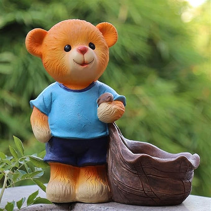 Garden Ornaments Outdoor Sculpture Garden Ornament Resin Miniature Simulation Animal Cute Garden Courtyard Outdoor Decoration Garden Ornaments