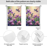 Hummingbird Haven Garden Flags 12×18 Inch Double Sided Decorative Yard Banner Seasonal Flag for Outdoor Outside Decor